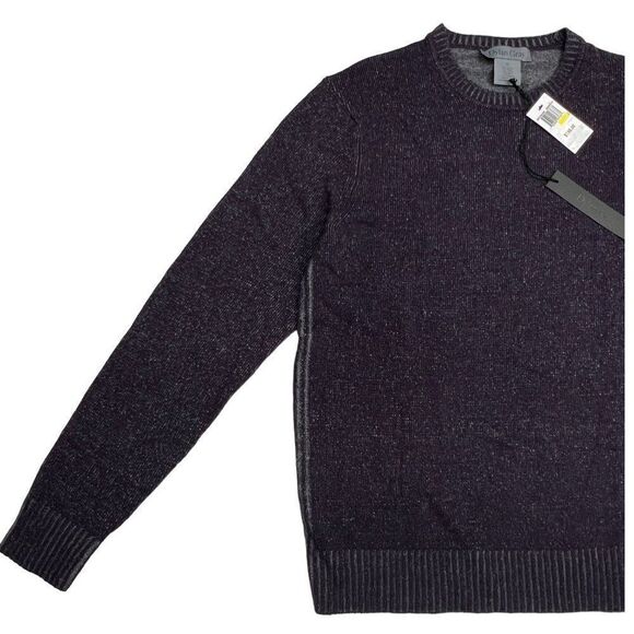 New Dylan Gray Classic Men US M Purple Grey Crew Neck Sweatshirt Cashmere - Picture 6 of 10